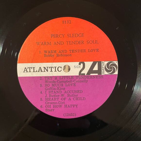 Percy Sledge - Warm & Tender Soul LP vintage vinyl record - Picture 4 of 4